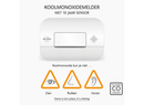 Koolmonoxidemelder - 10 jaar sensor (FC2702)